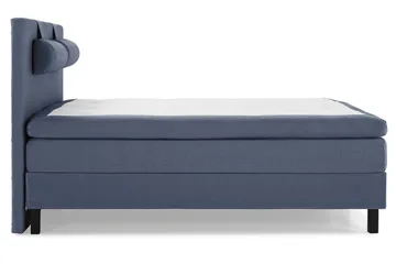 Lucky Komplett Sengepakke 180x200 Polyeter Glatt Sengegavl - Nakkepute Stor Mørkeblå - Møbler - Senger - Komplett sengepakke
