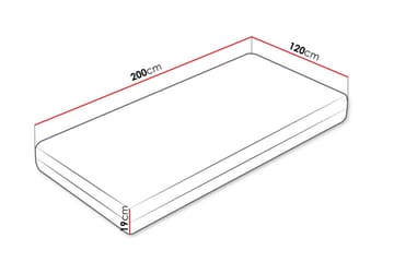 Billok Fjærmadrass 120x200 cm - Hvit - Møbler - Senger - Madrasser - Rammemadrass & springfjærmadrass