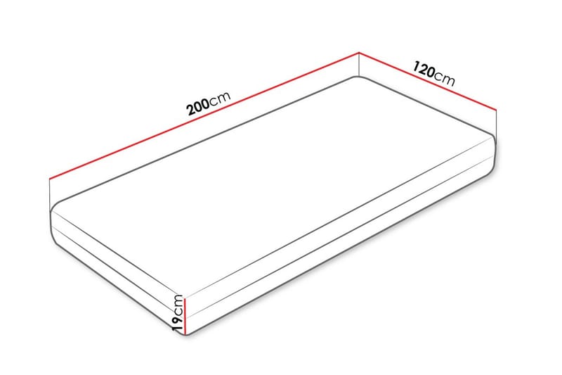 Billok Fjærmadrass 120x200 cm - Hvit - Møbler - Senger - Madrasser - Rammemadrass & springfjærmadrass