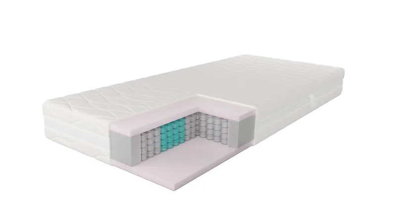 HVILA Pocket 7-soners fjærmadrass med vaskbart trekk 80x200 cm - Møbler - Senger - Madrasser - Rammemadrass & springfjærmadrass