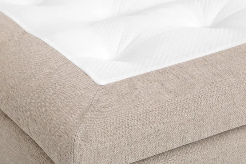 Dolly Overmadrass 160 Latex Beige, Beige|Hvit
