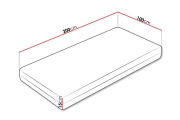 Arigna Skummadrass 100x200 cm - Møbler - Senger - Madrasser - Skummadrass