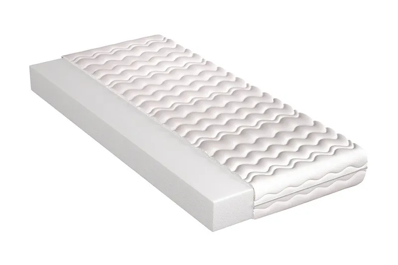Manetto Madrass 120x200 Skum 15 cm, Hvit