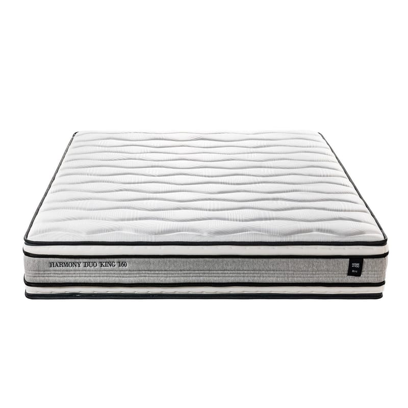 Springmadrass HOME4YOU Harmony Duo King vendbar 180x200x30 cm - Møbler - Senger - Madrasser - Overmadrass