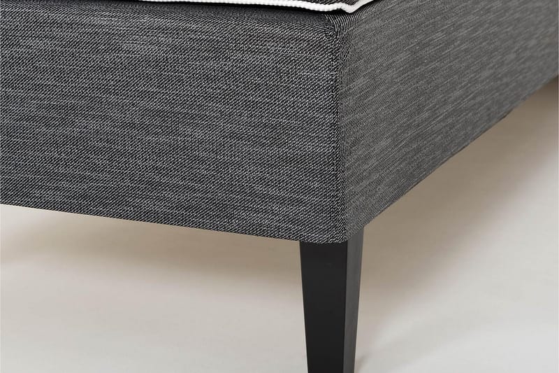 Viken Bas Rammeseng 120X200Cm - Grå, Konisk Eikeben - Møbler - Senger - Enkeltsenger
