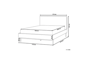 Ramsäng Grey 160x200 - Møbler - Senger - Dobbeltsenger