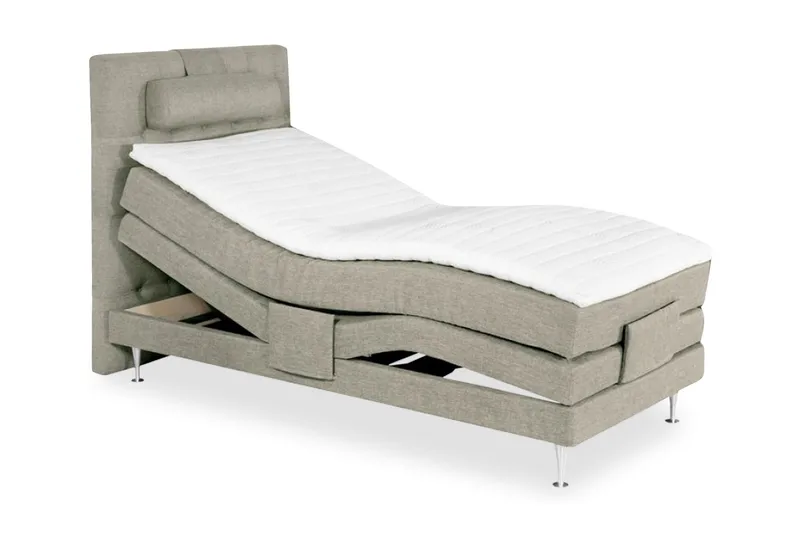 Sheraton Justerbar Seng 90x200 Medium Linonso, Beige