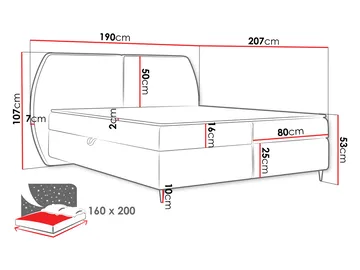 Rynricon Sengepakke Kontinentalseng 160x200 cm - Brun - Møbler - Senger - Komplett sengepakke