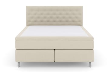 Select No 4 Komplett Sengepakke 180x200 Medium - Beige/Metallben - Møbler - Senger - Komplett sengepakke