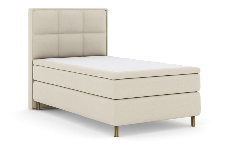 Select No 5 Komplett Sengepakke 120x200 Fast Watergel - Beige/Kobberben - Møbler - Senger - Komplett sengepakke