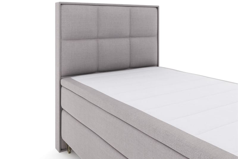 Select No 5 Komplett Sengepakke 120x200 Medium Lateks - Lysegrå/V-formede Metallben - Møbler - Senger - Komplett sengepakke