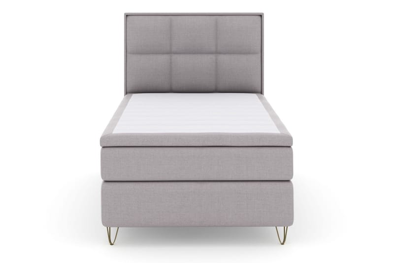 Select No 5 Komplett Sengepakke 120x200 Medium Lateks - Lysegrå/V-formede Metallben - Møbler - Senger - Komplett sengepakke