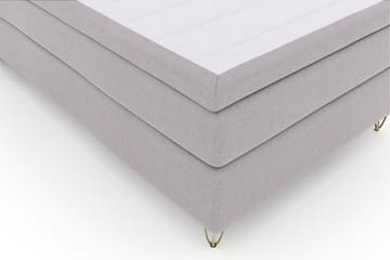 Select No 5 Komplett Sengepakke 120x200 Medium Lateks - Lysegrå/V-formede Metallben - Møbler - Senger - Komplett sengepakke