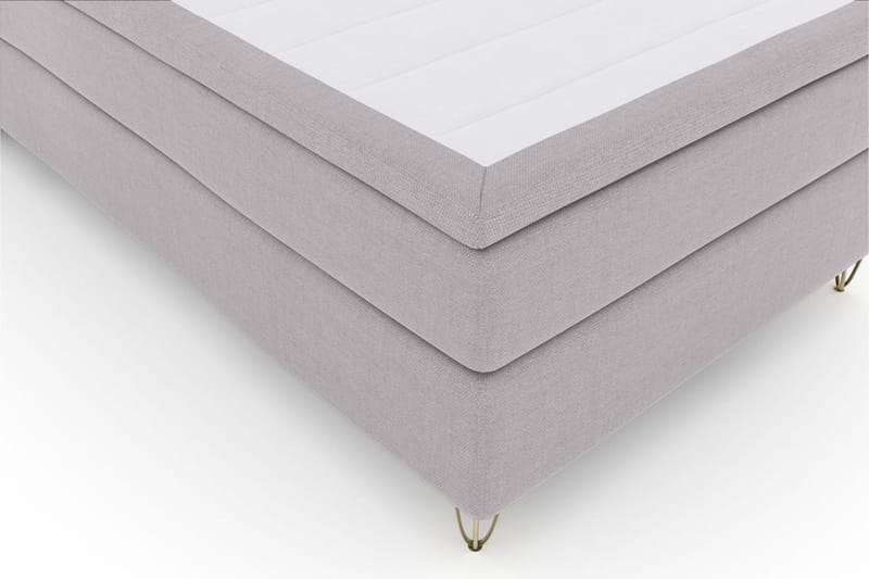Select No 5 Komplett Sengepakke 120x200 Medium Lateks - Lysegrå/V-formede Metallben - Møbler - Senger - Komplett sengepakke