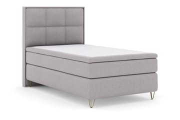 Select No 5 Komplett Sengepakke 120x200 Medium Lateks - Lysegrå/V-formede Metallben - Møbler - Senger - Komplett sengepakke