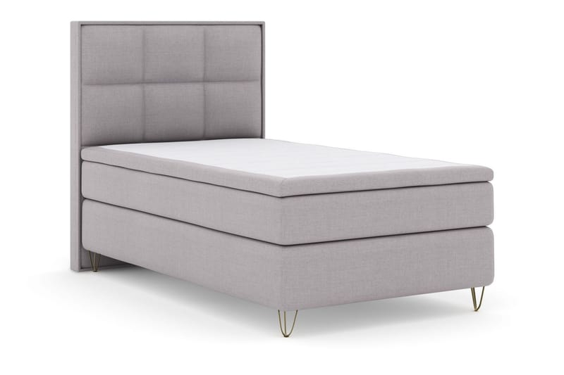 Select No 5 Komplett Sengepakke 120x200 Medium Lateks - Lysegrå/V-formede Metallben - Møbler - Senger - Komplett sengepakke