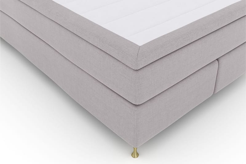Select No 5 Komplett Sengepakke 140x200 Fast Watergel - Lysegrå/Gullben - Møbler - Senger - Komplett sengepakke
