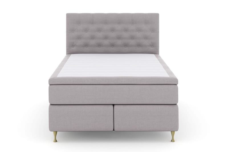 Select No 5 Komplett Sengepakke 140x200 Medium Watergel - Lysegrå/Gullben - Møbler - Senger - Komplett sengepakke