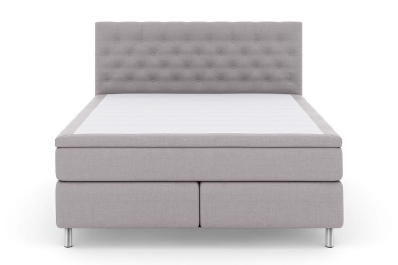 Select No 5 Komplett Sengepakke 160x200 Fast Lateks - Lysegrå/Metallben - Møbler - Senger - Komplett sengepakke