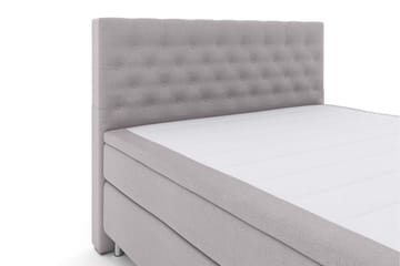 Select No 5 Komplett Sengepakke 160x200 Fast Lateks - Lysegrå/Metallben - Møbler - Senger - Komplett sengepakke