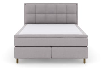 Select No 5 Komplett Sengepakke 160x200 Fast/Medium Watergel - Lysegrå/Kobberben - Møbler - Senger - Komplett sengepakke