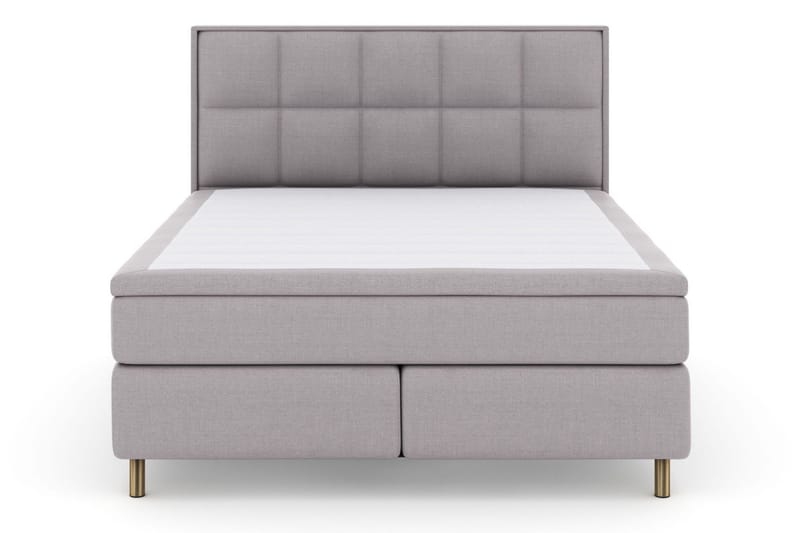 Select No 5 Komplett Sengepakke 160x200 Fast/Medium Watergel - Lysegrå/Kobberben - Møbler - Senger - Komplett sengepakke