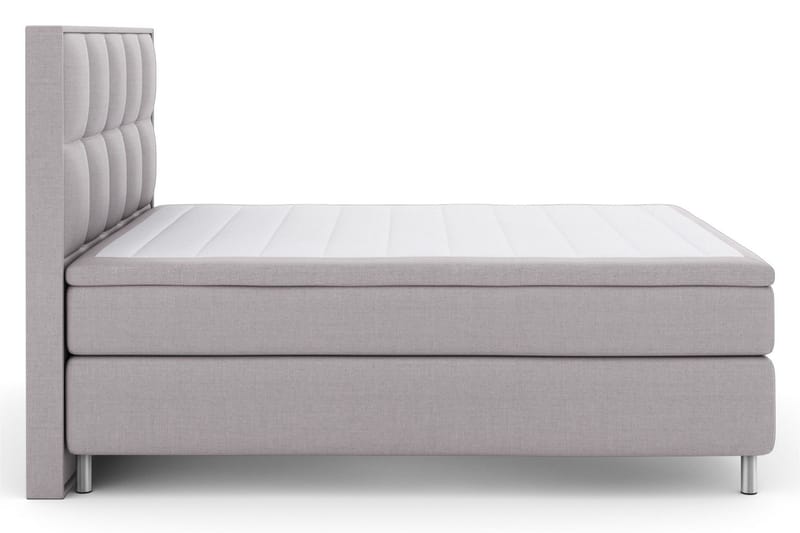 Select No 5 Komplett Sengepakke 160x200 Fast/Medium Watergel - Lysegrå/Metallben - Møbler - Senger - Komplett sengepakke
