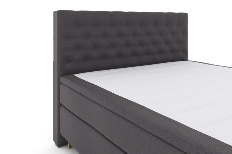Select No 5 Komplett Sengepakke 160x200 Medium Lateks - Mørkegrå/Gullben - Møbler - Senger - Komplett sengepakke