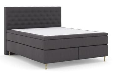 Select No 5 Komplett Sengepakke 160x200 Medium Lateks - Mørkegrå/Gullben - Møbler - Senger - Komplett sengepakke