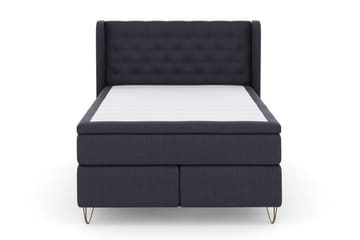 Select No 5 Komplett Sengepakke 160x200 Medium Watergel - Blå/V-formede Metallben - Møbler - Senger - Komplett sengepakke