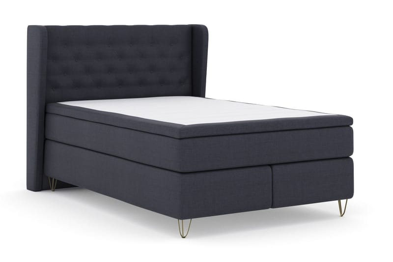 Select No 5 Komplett Sengepakke 160x200 Medium Watergel - Blå/V-formede Metallben - Møbler - Senger - Komplett sengepakke