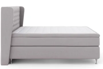 Select No 5 Komplett Sengepakke 180x200 Fast/Medium Lateks - Lysegrå/Sølvben - Møbler - Senger - Komplett sengepakke
