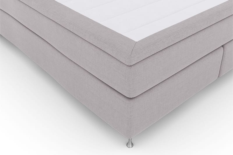 Select No 5 Komplett Sengepakke 180x200 Fast/Medium Lateks - Lysegrå/Sølvben - Møbler - Senger - Komplett sengepakke