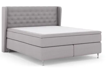 Select No 5 Komplett Sengepakke 180x200 Fast/Medium Lateks - Lysegrå/Sølvben - Møbler - Senger - Komplett sengepakke