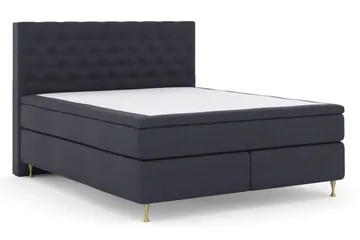 Select No 5 Komplett Sengepakke 180x200 Medium Watergel - Blå/Gullben - Møbler - Senger - Komplett sengepakke