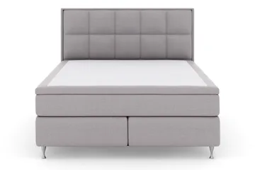 Select No 5 Komplett Sengepakke 180x200 Medium Watergel - Lysegrå/Sølvben - Møbler - Senger - Komplett sengepakke
