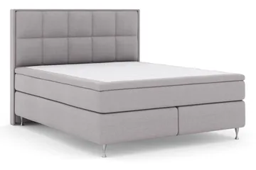Select No 5 Komplett Sengepakke 180x200 Medium Watergel - Lysegrå/Sølvben - Møbler - Senger - Komplett sengepakke