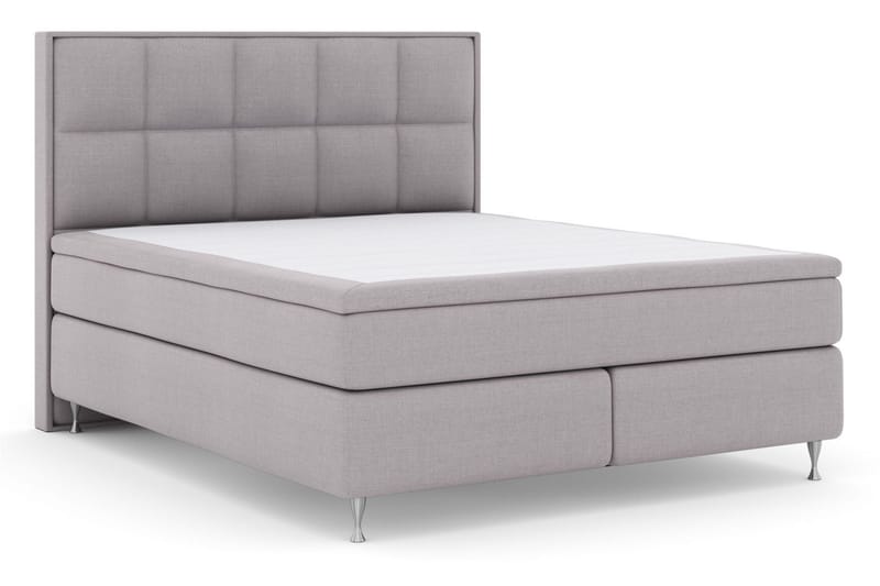 Select No 5 Komplett Sengepakke 180x200 Medium Watergel - Lysegrå/Sølvben - Møbler - Senger - Komplett sengepakke