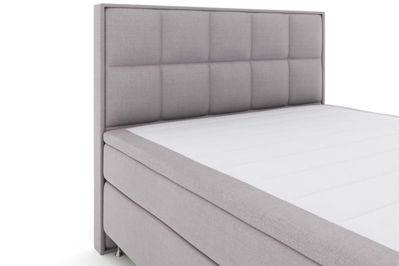Select No 5 Komplett Sengepakke 180x200 Medium Watergel - Lysegrå/Sølvben - Møbler - Senger - Komplett sengepakke