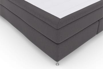 Select No 5 Komplett Sengepakke 210x210 Fast Lateks - Mørkegrå/Sølvben - Møbler - Senger - Komplett sengepakke