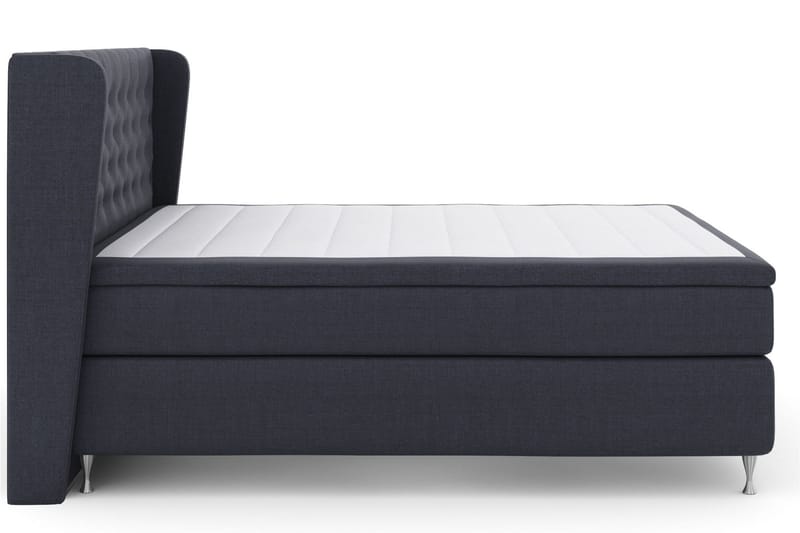 Select No 5 Komplett Sengepakke 210x210 Fast Watergel - Blå/Sølvben - Møbler - Senger - Komplett sengepakke