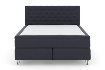 Select No 5 Komplett Sengepakke 210x210 Fast Watergel - Blå/V-formede Metallben - Møbler - Senger - Komplett sengepakke