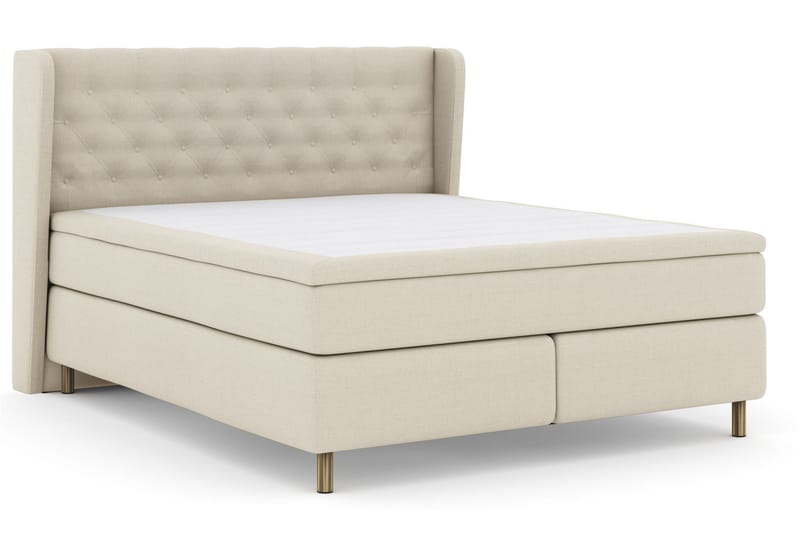 Select No 5 Komplett Sengepakke 210x210 Medium Watergel - Beige/Kobberben - Møbler - Senger - Komplett sengepakke