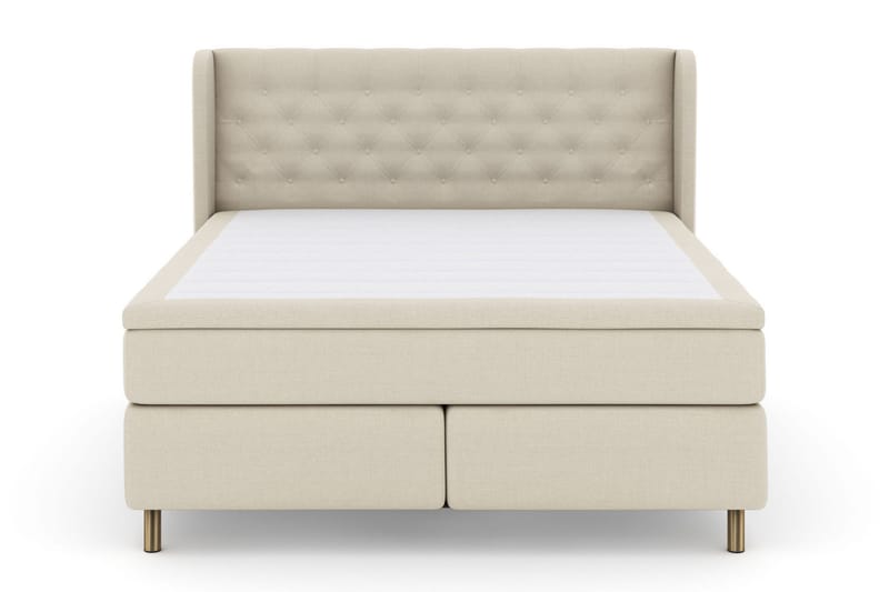 Select No 5 Komplett Sengepakke 210x210 Medium Watergel - Beige/Kobberben - Møbler - Senger - Komplett sengepakke