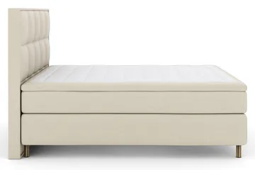 Rutete Sengegavl 210 cm - Beige