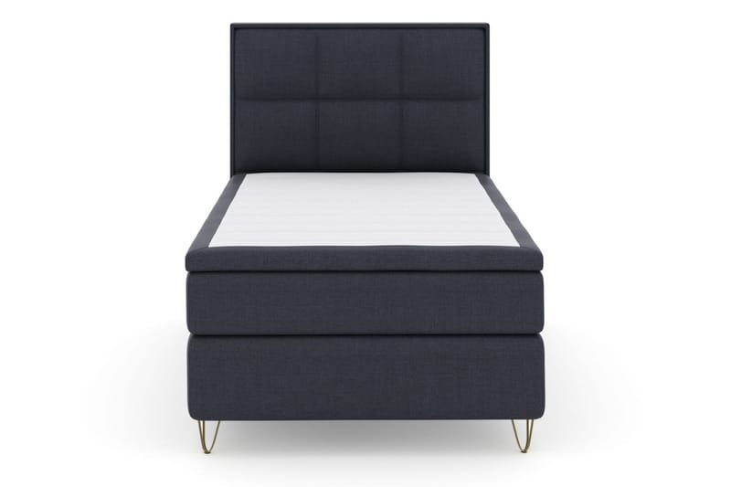 Select No 6 Komplett Sengepakke 120x200 Fast Watergel - Blå/V-formede Metallben - Møbler - Senger - Komplett sengepakke