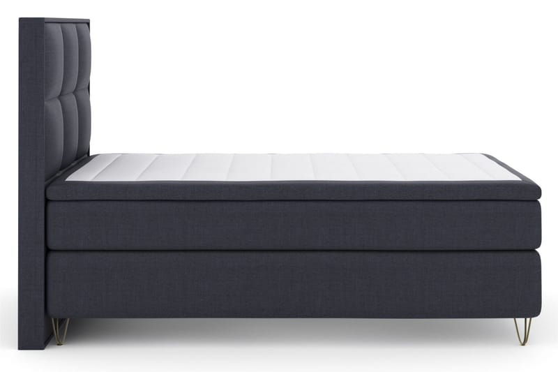 Select No 6 Komplett Sengepakke 120x200 Fast Watergel - Blå/V-formede Metallben - Møbler - Senger - Komplett sengepakke