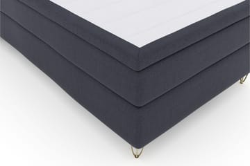 Select No 6 Komplett Sengepakke 120x200 Fast Watergel - Blå/V-formede Metallben - Møbler - Senger - Komplett sengepakke