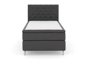 Select No 6 Komplett Sengepakke 120x200 Medium Watergel - Mørkegrå/Sølvben - Møbler - Senger - Komplett sengepakke