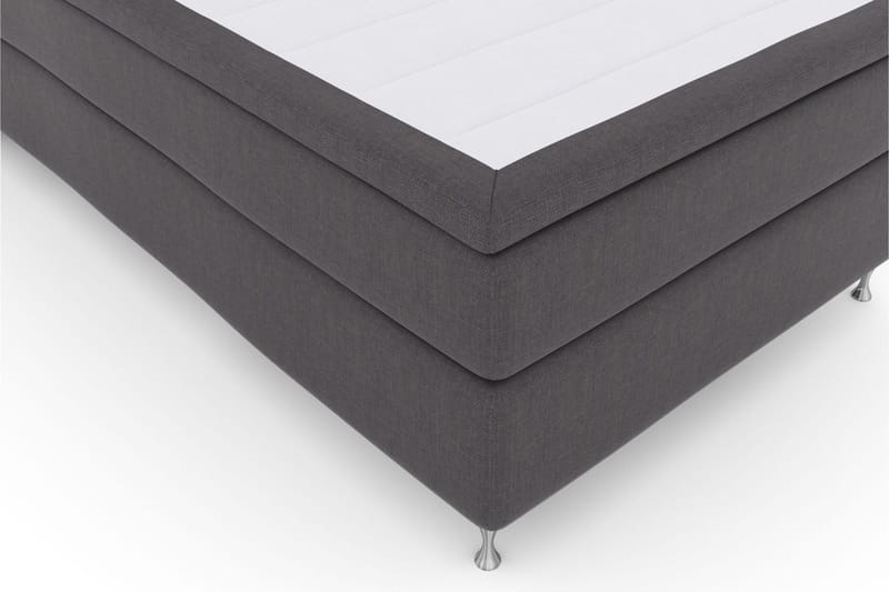 Select No 6 Komplett Sengepakke 120x200 Medium Watergel - Mørkegrå/Sølvben - Møbler - Senger - Komplett sengepakke